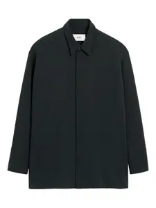 Рубашка прямого кроя AMI Paris, черный