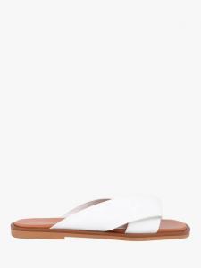 Сандалии из натуральной кожи hazelle на плоской подошве для мула Jones Bootmaker, белый