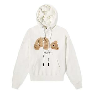 Толстовка kill the bear popover hoodie 'off white brown' Palm Angels, белый