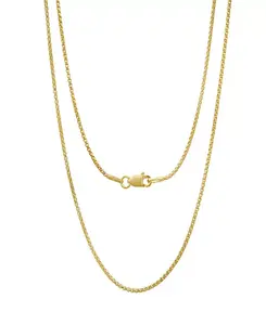 Унисекс-Цепочка с позолотой 14 карат Steeltime, gold