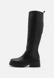 Кожаные ботинки на платформе Zign, Black