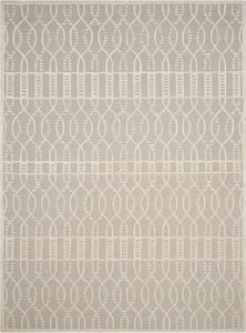 Ковер SAFAVIEH, 244 x 336 см, Glamour Collection Grey/Ivory GLM103C ручной работы из премиальной шерсти и вискозы для гостиной, столовой, спальни