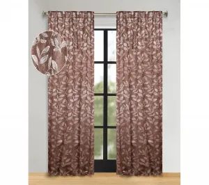 Комплект штор в современном богемном стиле с узором из листьев, 132 см x 213 см Superior, Cooper