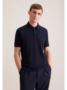 Seidensticker Поло Regular темно-синего цвета