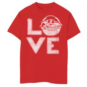 Футболка с надписью «Звездные войны, Мандалорец, любовь» для мальчиков 8–20 лет Star Wars