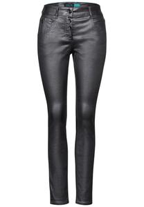 Брюки зауженного кроя STREET ONE, цвет Silver grey