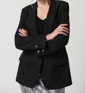 Жакет с аппликациями для термопереноса 11 - черный Joseph Ribkoff