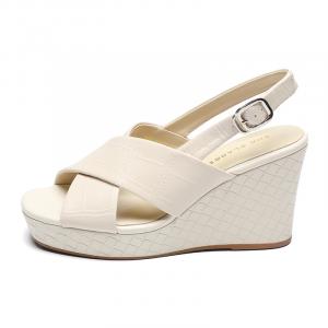 Женские сандалии на одной брезке ZHR, бежевые