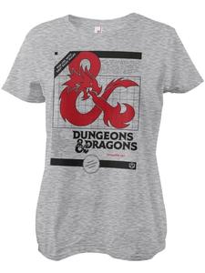 Dungeons And Dragons Футболка "D&D 3 Volume Set Girly Tee" серого цвета