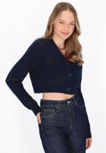 Кардиган myMo Cardigan, Navy Melange/Dark Blue