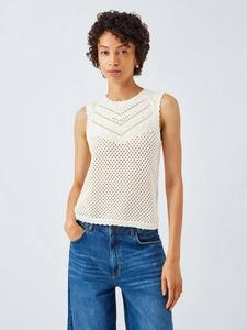 Топ с вязаным узором Adrienne Levi's, White