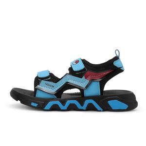 Детские сандалии с низким верхом, нескользящие, износостойкие, дышащие RHOBESAM, черный/синий