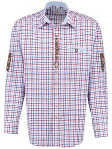 OS-Trachten Традиционная рубашка Ployos среднего красного цвета