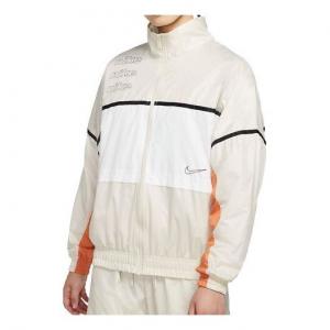 Куртка воротник-стойка ветровка куртка кость Nike, белый