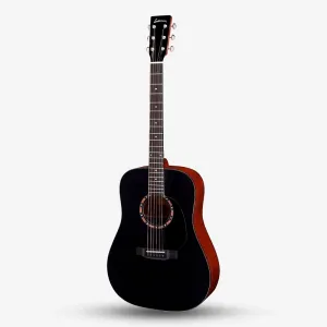 Eastman E2D Dreadnought с верхней декой из цельной кедровой древесины и корпусом и сторонами из цельного сапеле - черный (E2D-BK / E2-D-BK / E2 D / E2D / E2-D)