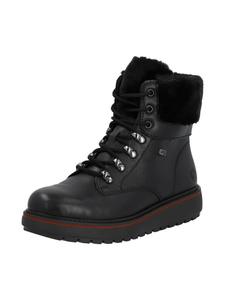 Remonte Черные ботинки на шнуровке