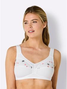 Бюстгальтер Relief без косточек белого цвета с принтом WITT WEIDEN