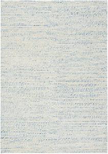 Ковер SAFAVIEH, 244 x 305 см, - коллекция Vermont - большой - Ivory & Blue, ручной работы из шерсти, идеально для гостиной, спальни, офиса, столовой (VRM401M)