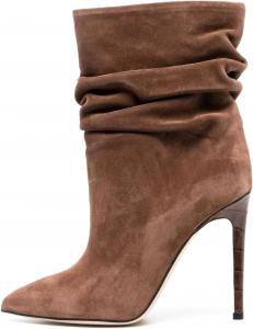 Женские ботильоны iadore, 4,3 дюйма, замшевые с защипами, остроконечный носок, высокие каблуки, свободного кроя, на каблуке-шпильке, короткие ботинки, повседневные модные нарядные ботильоны, Canyon