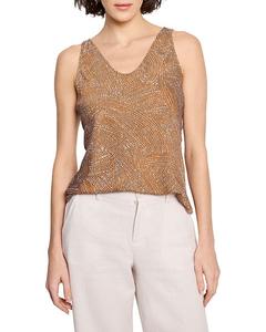 Топ-майка "Swirling Sands" NIC+ZOE, коричневый/бежевый