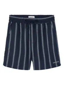 Полосатые шорты Lawson на завязках Les Deux, синий
