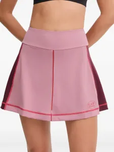 Мини-юбка с прострочкой и логотипом Ea7 Emporio Armani, розовый