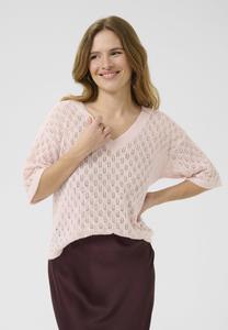 Футболка Kaffe V-NECK , Lotus Melange/Pink