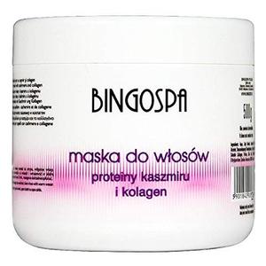 Маска для волос BINGOSPA с протеинами кашемира и коллагеном для мягких, упругих и блестящих волос 500 г