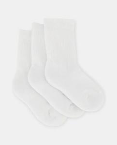 Комплект из трех спортивных носков Cotton Juice, белый