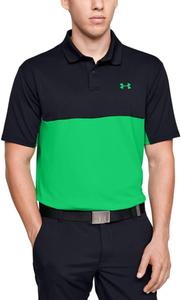 Under Armour мужская поло для гольфа Performance 2.0 Colorblock, Black (001)/Vapor Green