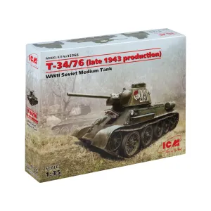 Советский средний танк Т-34/76 (конец 1943 г.), Military Models 1/35 Scale (ICM)