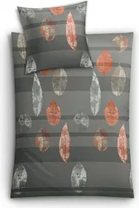 Постельное белье из сатина LAURUS антрацит 155 x 220 см и 80 x 80 см Kleine Wolke