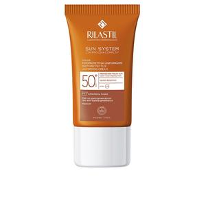 Солнцезащитный крем sun system spf50+ farbemulsion Rilastil, объем 50 мл