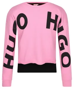 Толстовка Regular fit Hugo Kids, розовый