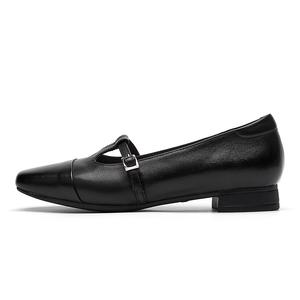 Rich birds Женские туфли Мэри Джейн на массивном каблуке черные, цвет Black