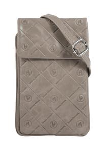 Сумка через плечо, натуральная кожа bruno banani, серый