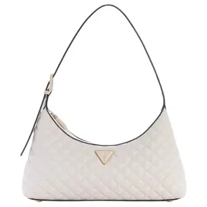 GUESS Искусственная кожа женская сумка через плечо среднего размера жемчужно-белая, Pearl White