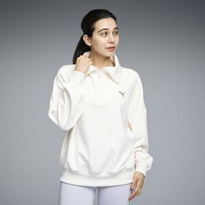 Женская тренировочная трикотажная блузка с половинной молнией