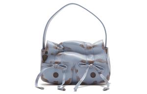 Сумка женская из телячьей кожи сиренево-коричневая Acne Studios