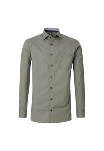 Мужская деловая рубашка однотонного современного кроя CASAMODA, зеленый