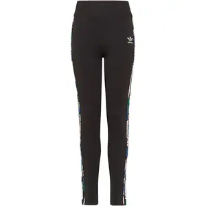 Adidas Originals Подростковые вязаные спортивные штаны Black/Hazy Coral Pink/Multicolor