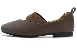 Q.VONTON Туфли Мэри Джейн на плоской подошве 1,5 см женские - тёмный кофе, цвет Dark Coffee