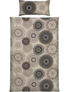 Постельное белье из сатина Mako бежевого цвета Erwin Müller, 135x200 см (80x80 см)