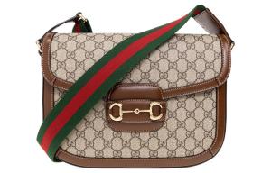 Мужская сумка-мессенджер Horsebit 1955 из канваса с кожаной отделкой, сумка через плечо, сумка на плечо Gucci, basic set (bag+dust bag)