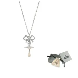 Vivienne Westwood Серебряное ожерелье с латунными элементами Women's Silver