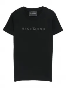Футболка с логотипом John Richmond Junior, черный