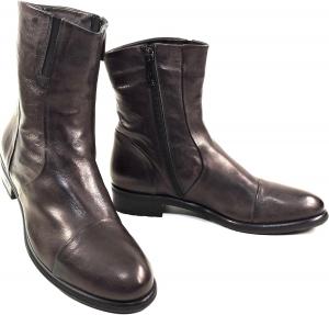 Женские коричневые кожаные ботильоны Baldinini, утепленные овчиной, итальянского производства