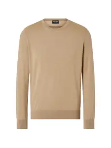 Свитер с круглым вырезом Zegna, бежевый