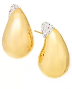 Серьги с перцем чили из прозрачного кристалла And Now This, gold