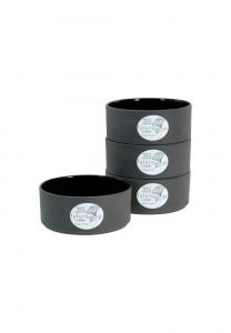 Набор мисок Creatable Futuro, 4 предмета, черный